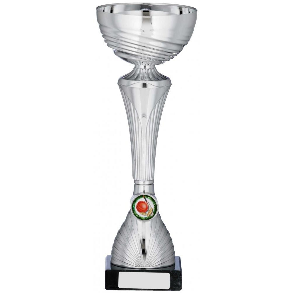 Silver Ridged Cup Trophy