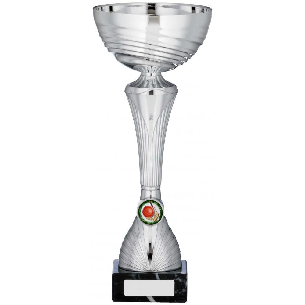 Silver Ridged Cup Trophy