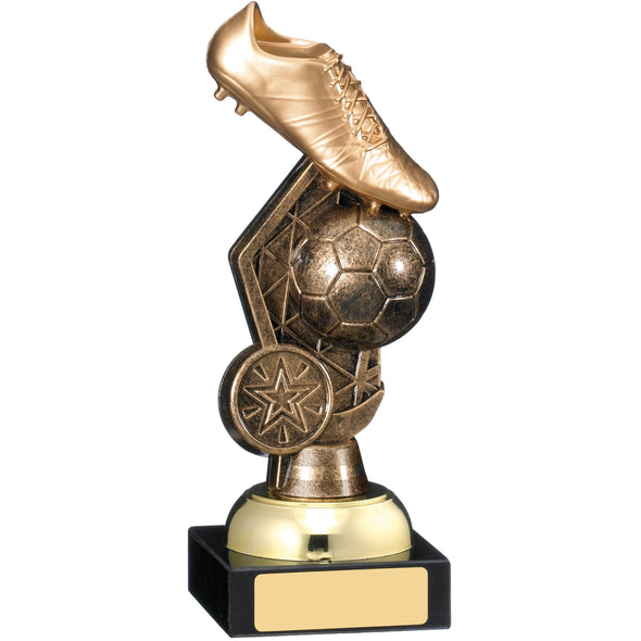 Football Boot Ball Trophy 17.5cm