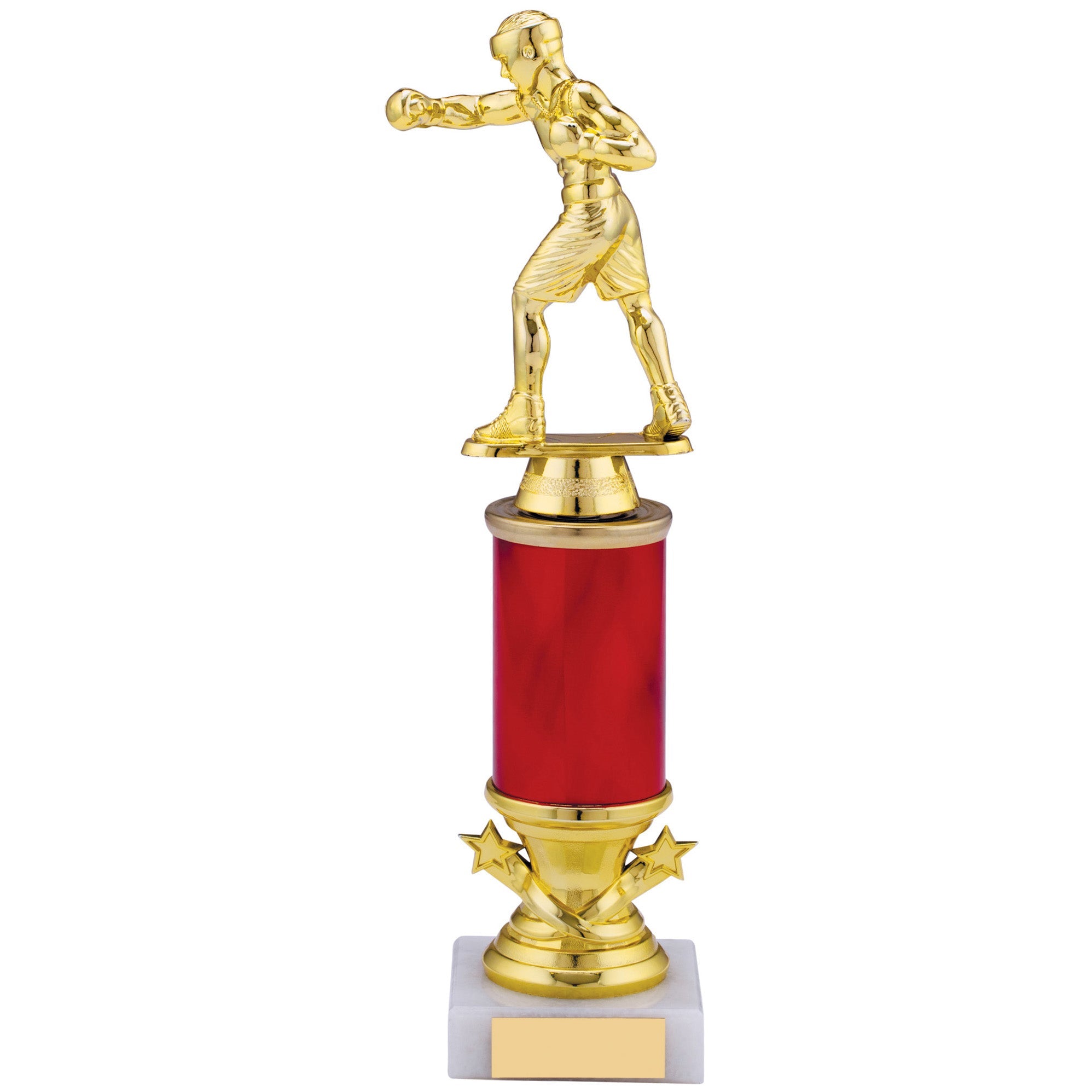Gold Boxing Red Tube Trophy