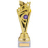 Star Cone Gold Plastic Trophy on White Marble Base