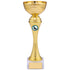 Gold Trophy Cup with Twist Pattern Stem