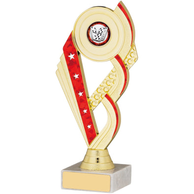 Gold And Red Trophy Cup 19cm