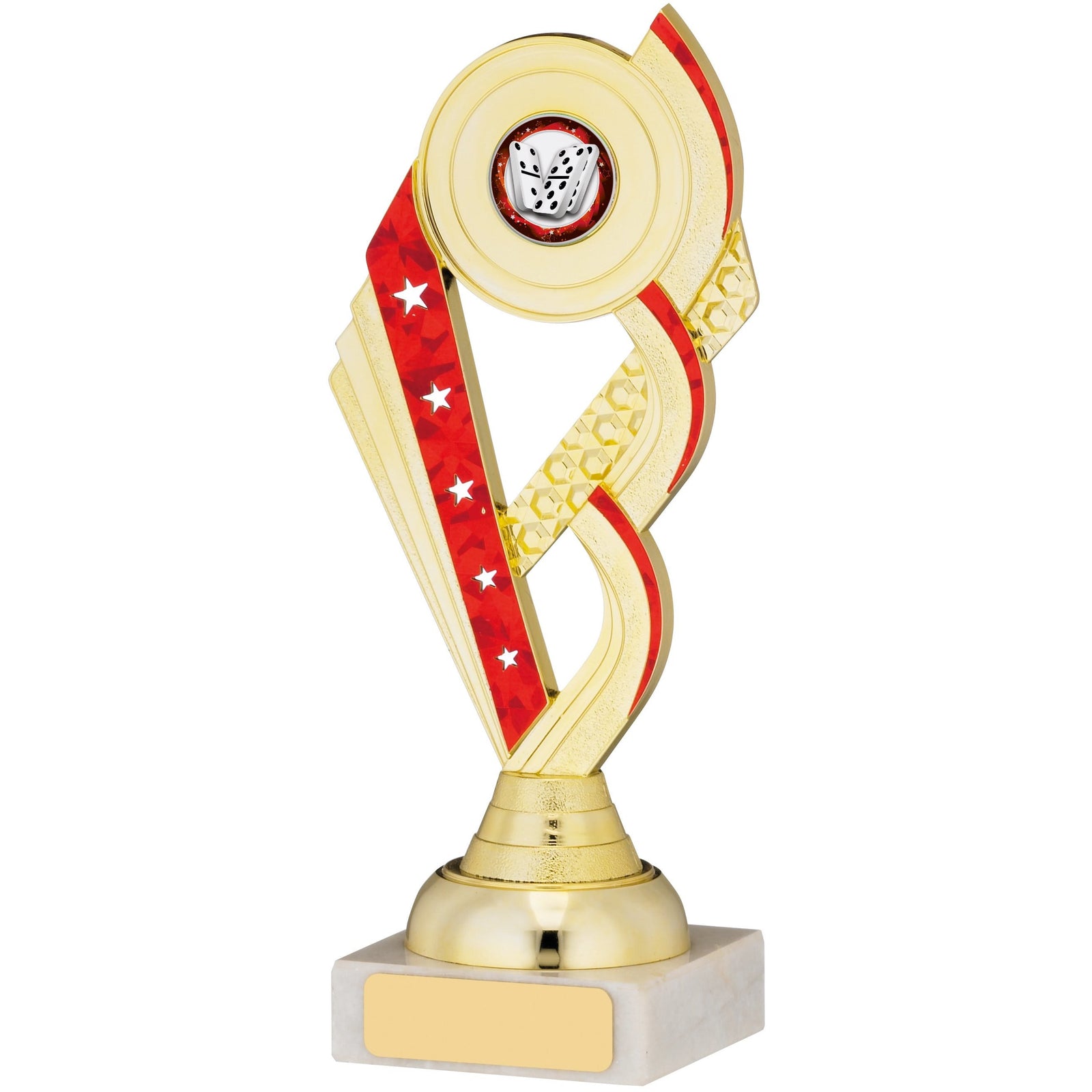 Gold And Red Multisport Recognition Trophy