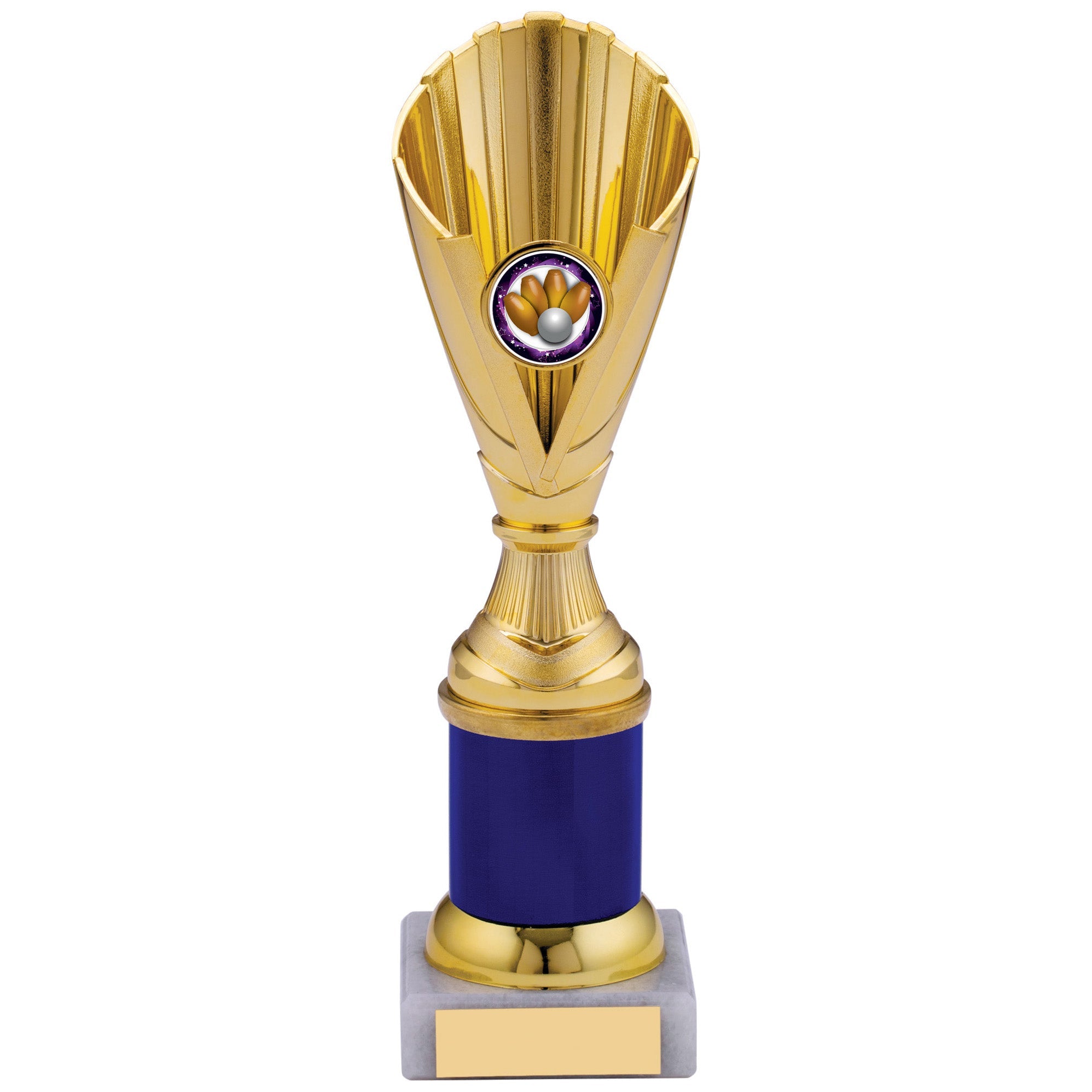 Gold Cone Plastic Trophy Cup on Marble Base