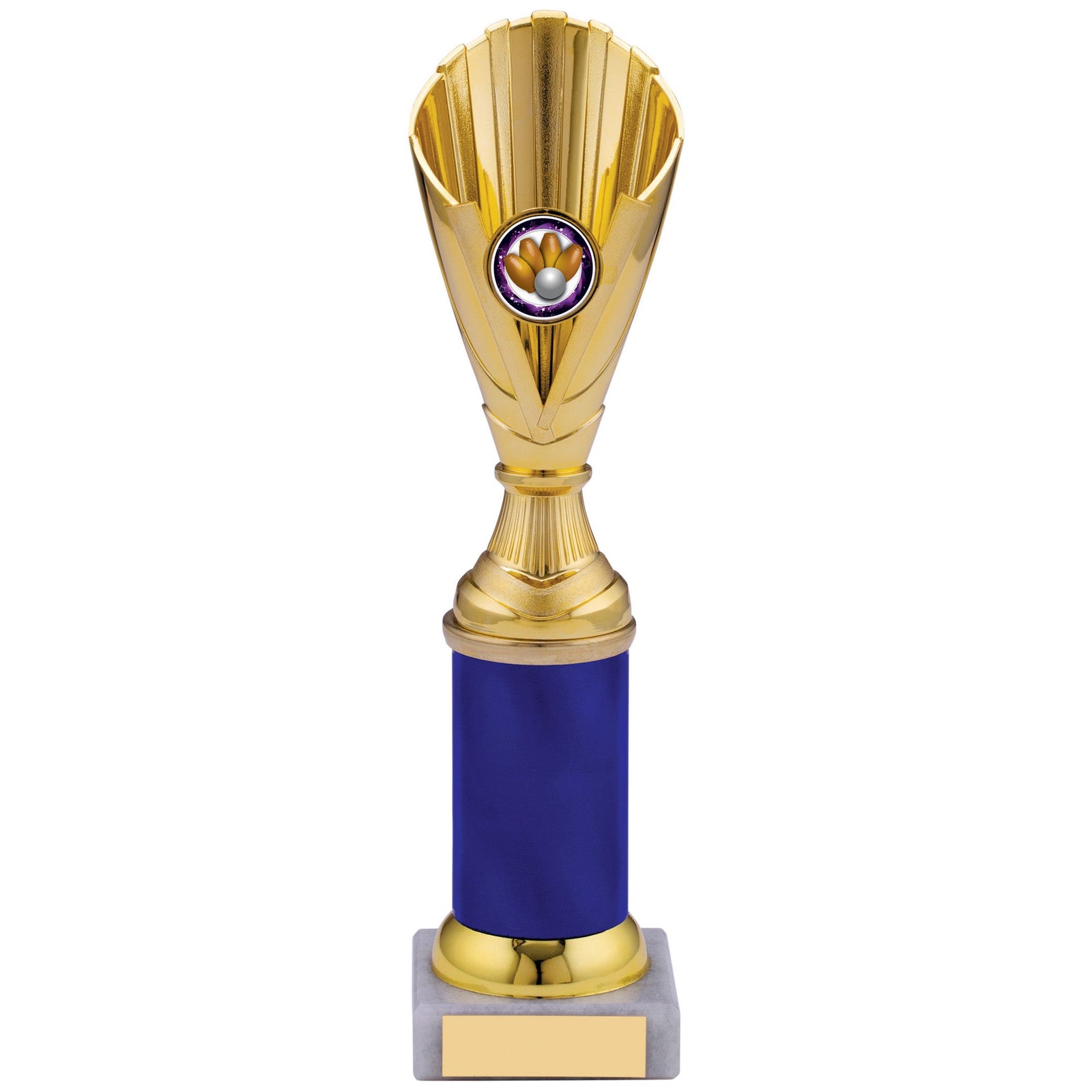 Gold Cone Plastic Trophy Cup on Marble Base