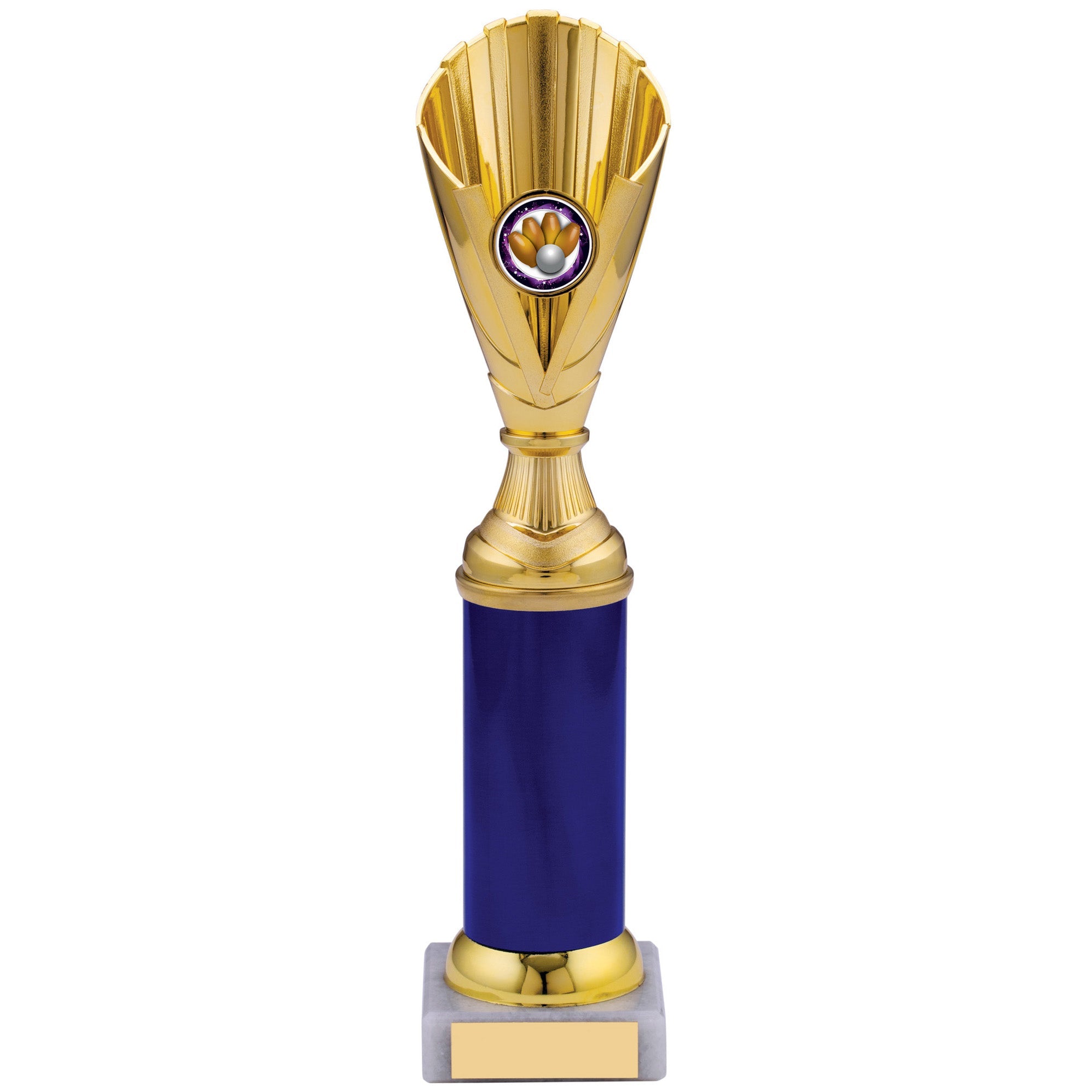 Gold Cone Plastic Trophy Cup on Marble Base