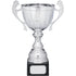 Silver Metal Cup Trophy with Handles on Marble Base