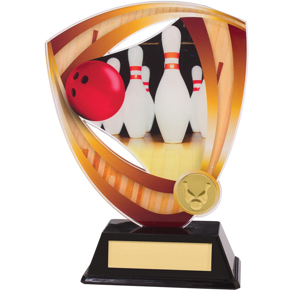 Fortress Ten Pin Bowling Acrylic Plaque Award