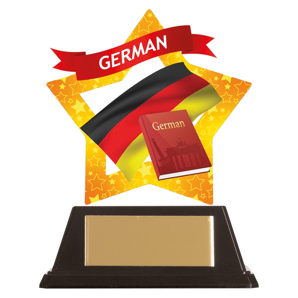 Mini-Star German Acrylic Plaque 100mm