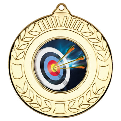Archery Gold Laurel 50mm Medal