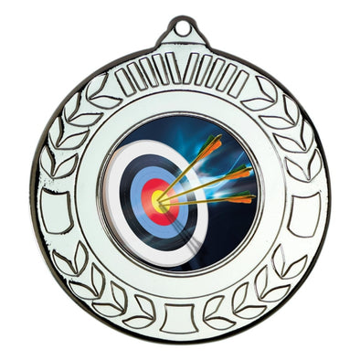 Archery Silver Laurel 50mm Medal