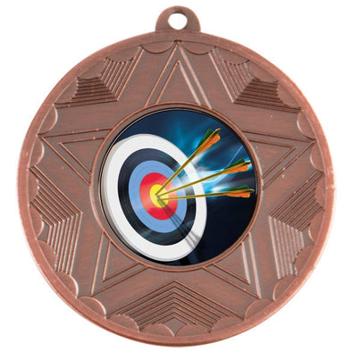 Archery Bronze Star 50mm Medal