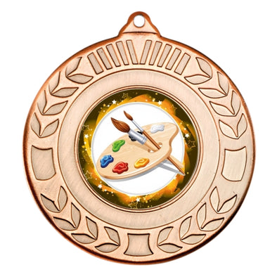 Art Bronze Laurel 50mm Medal