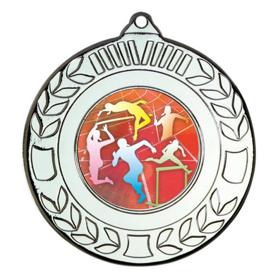 Athletics Female Silver Laurel 50mm Medal
