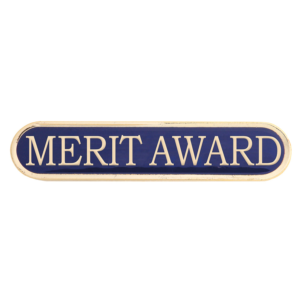 Blue Merit Enamel School Badge