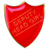 School Shield Badge (Deputy Head Girl) - Red 1.25in