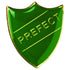 School Shield Badge (Prefect) - Green 1.25in
