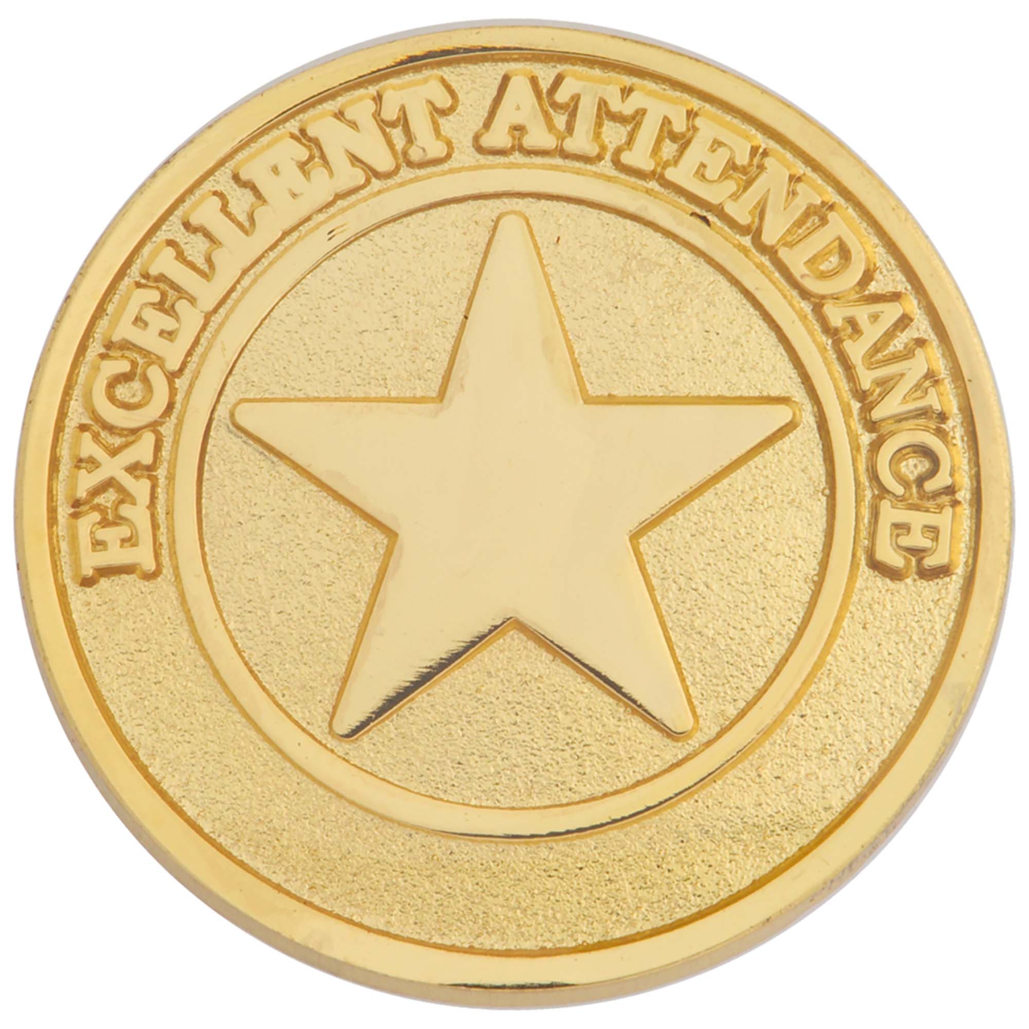 Excellent Attendance Pin Badge 25mm