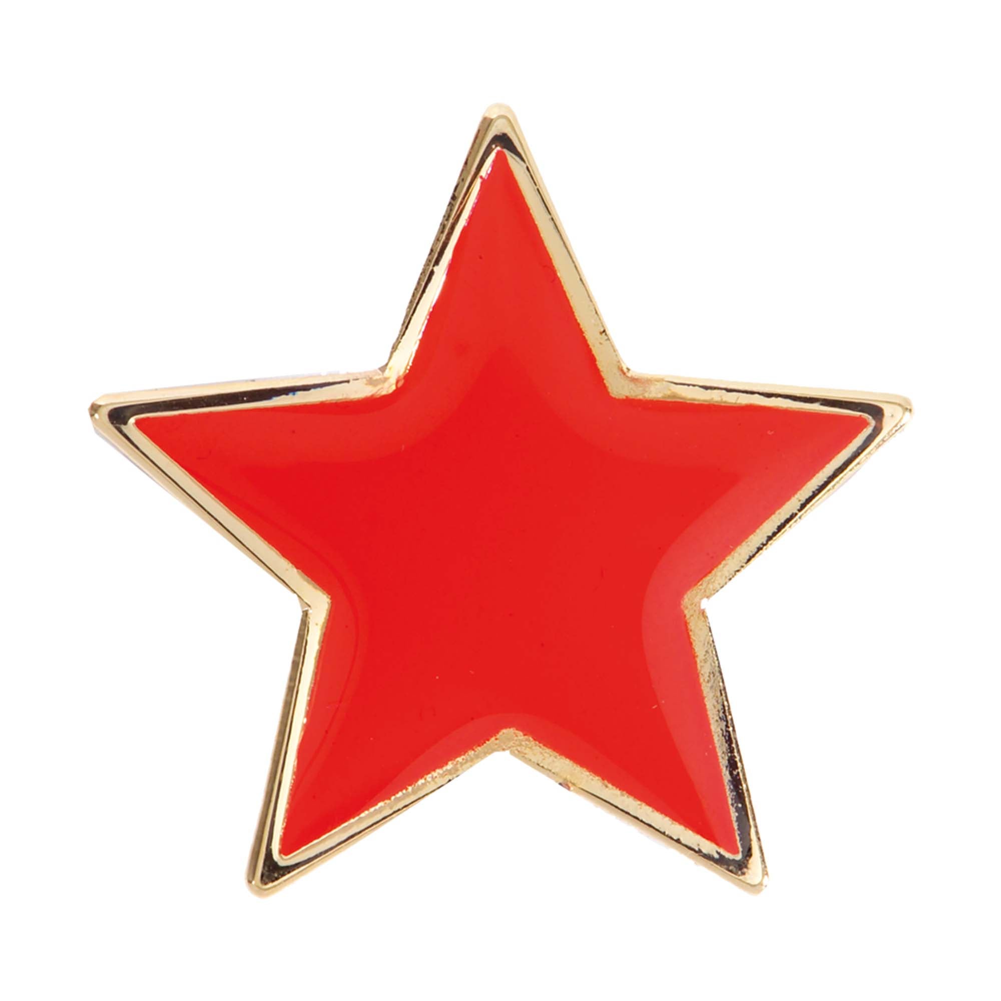 Red Star Pin Badge 25mm