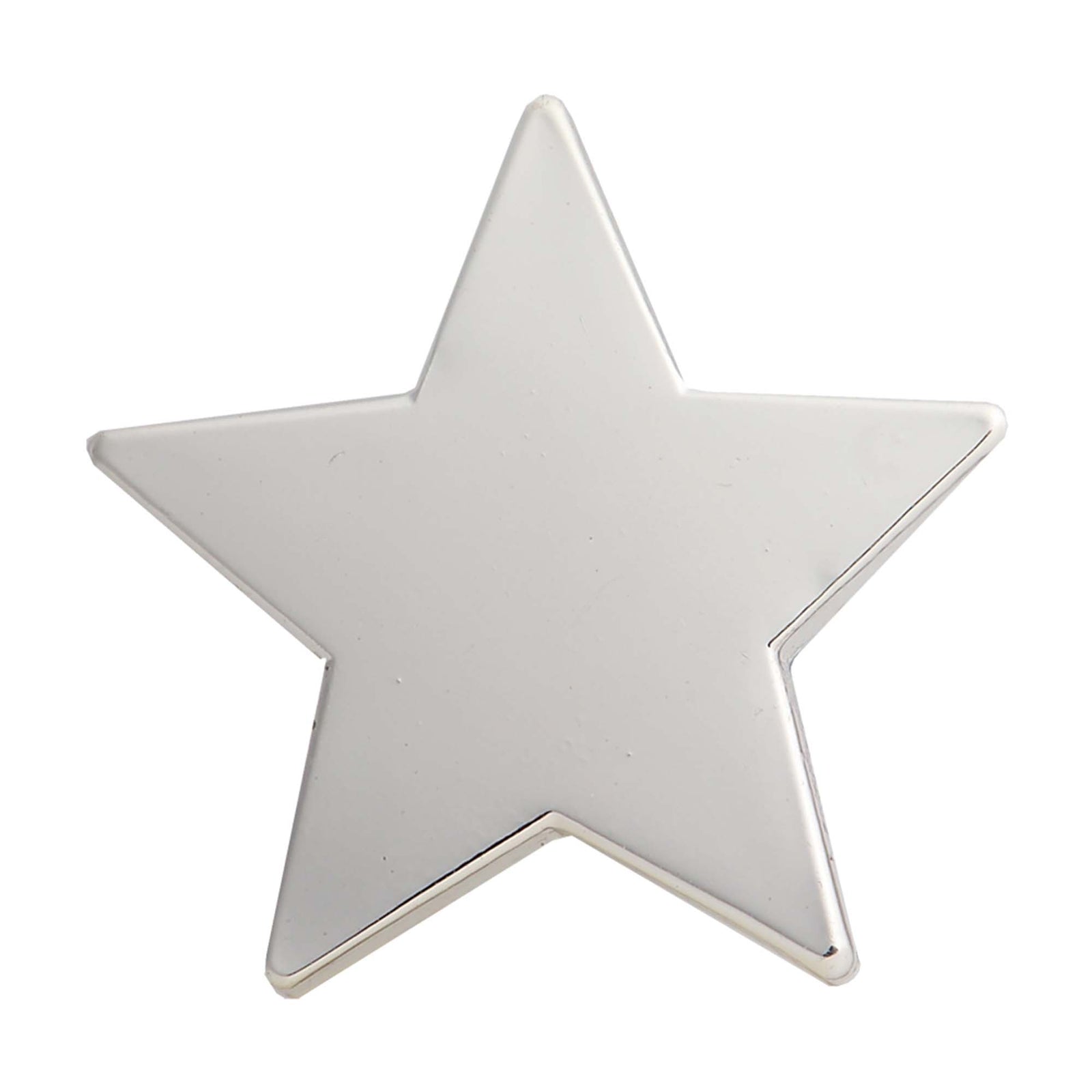 Silver Star Pin Badge 25mm