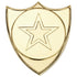Shield Badge (1in Centre) - Bronze - 1.5in