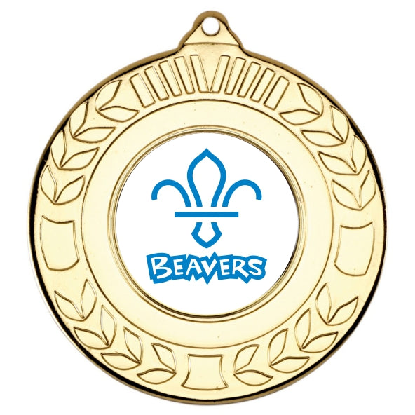 Beavers Gold Laurel 50mm Medal