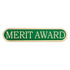 Green Merit Enamel Bar School Badge