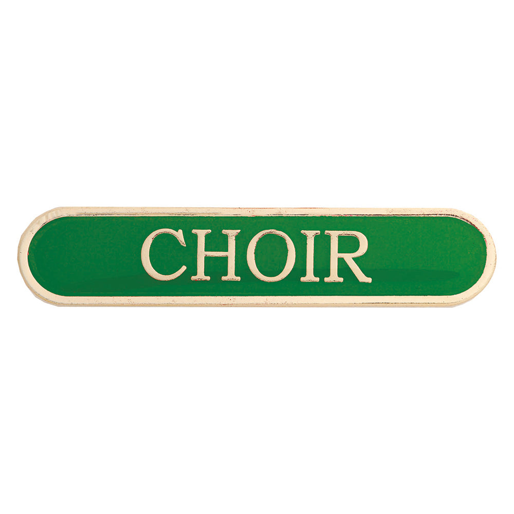 Green Choir Enamel Bar School Badge