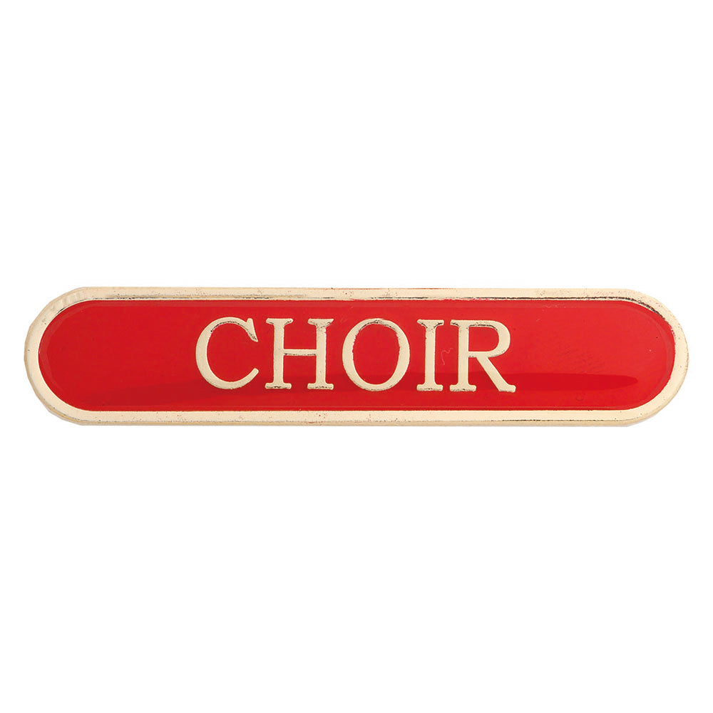 Red Choir Enamel Bar School Badge