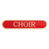 Red Choir Enamel Bar School Badge