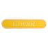 Yellow Choir Enamel Bar School Badge