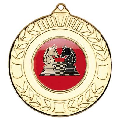 Chess Gold Laurel 50mm Medal