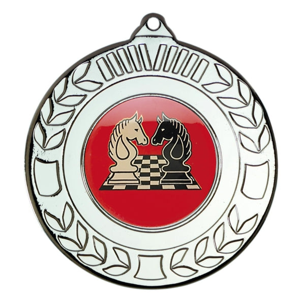 Chess Silver Laurel 50mm Medal