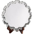 Silver Plated Chippendale Salver with Satin Lined Presentation Case and Wooden Stand