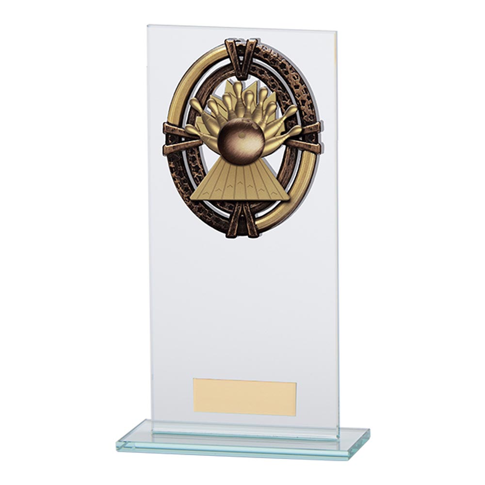 Maverick Legacy Ten Pin Jade Glass Award