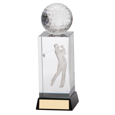 Stirling Golf Crystal Award 125mm