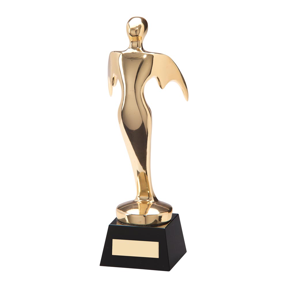 Aspiration Achievement Gold Statue Personalised Award 230mm