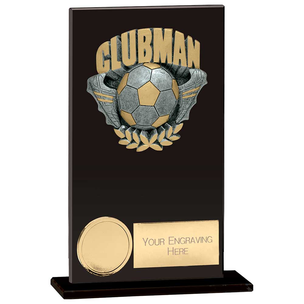 Euphoria Football Hero Clubman Glass Award - Jet Black