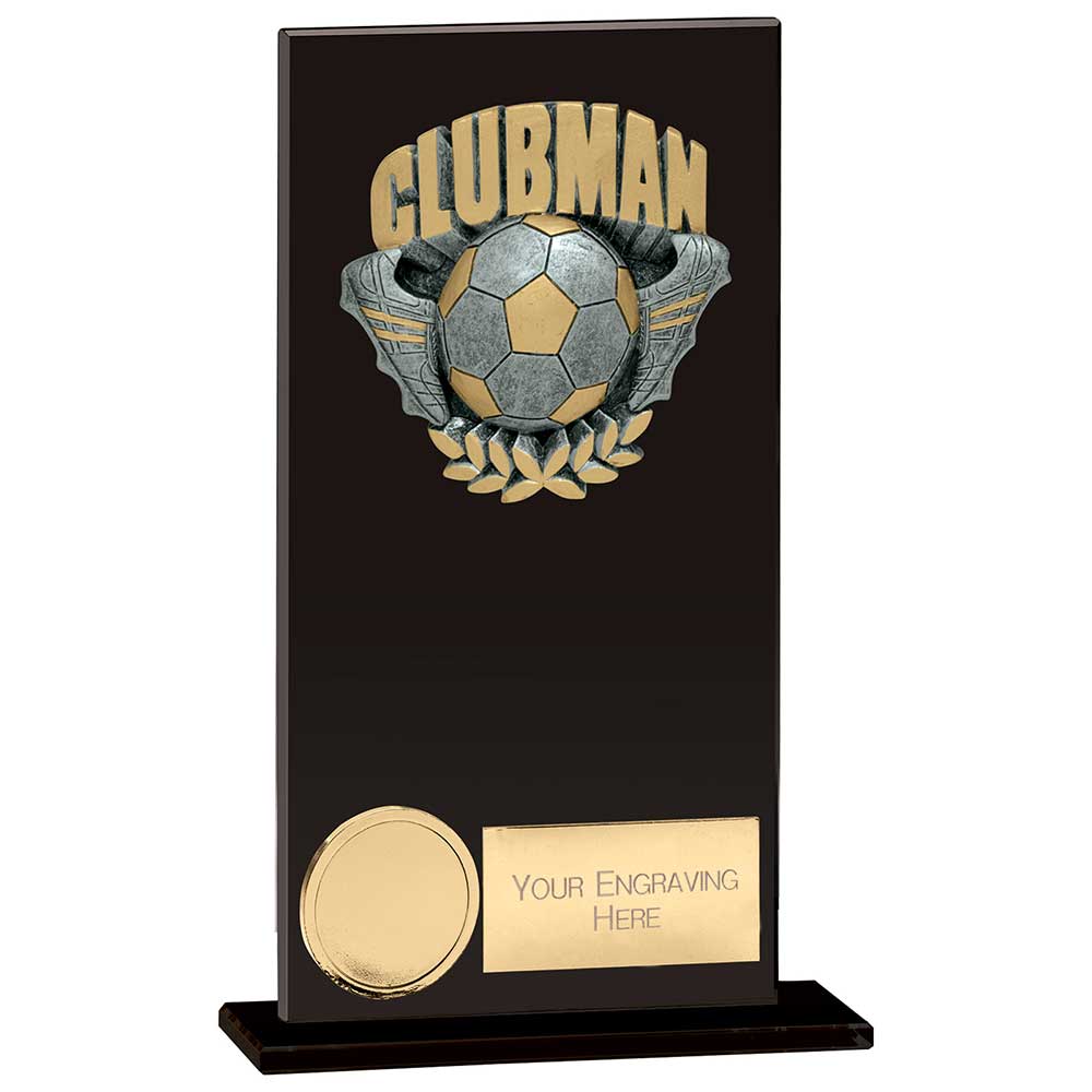 Euphoria Football Hero Clubman Glass Award - Jet Black