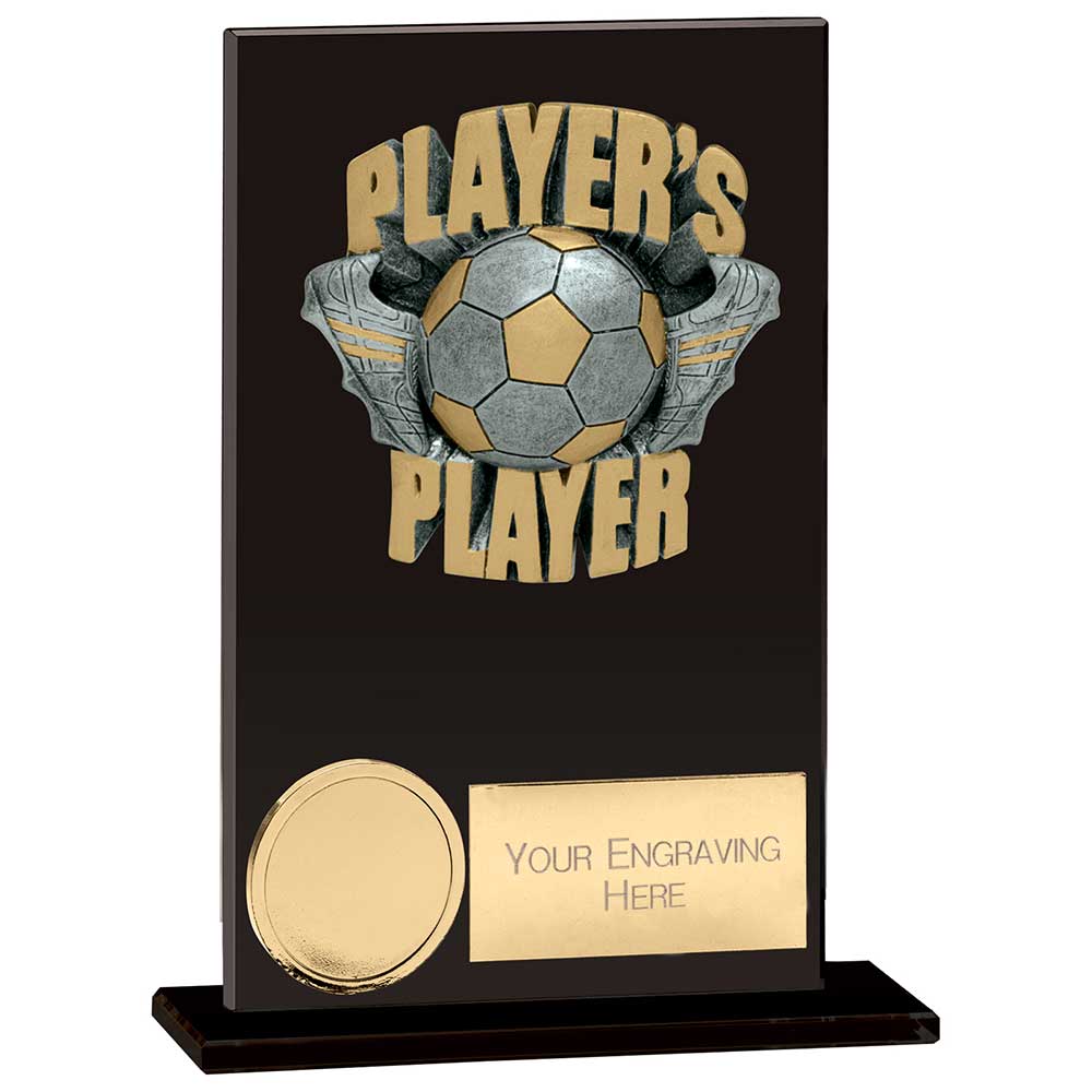 Euphoria Football Hero Players Player Glass Award - Jet Black