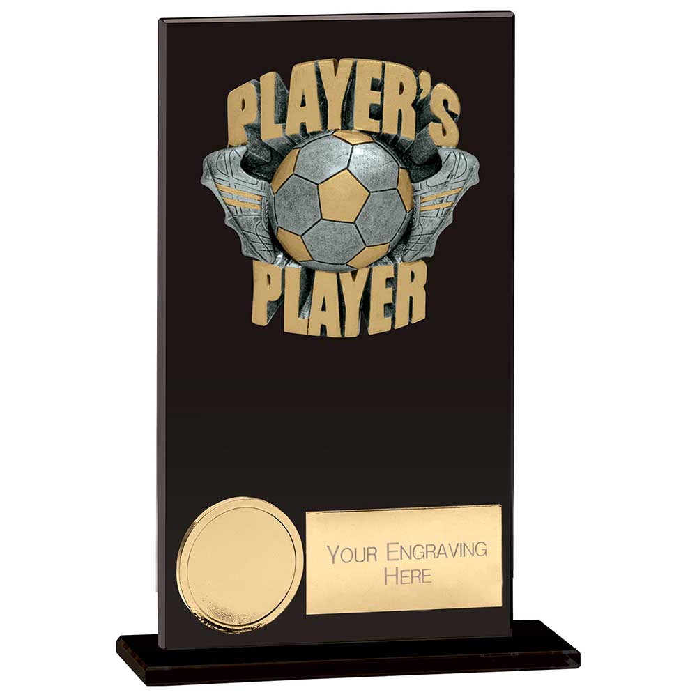 Euphoria Football Hero Players Player Glass Award - Jet Black