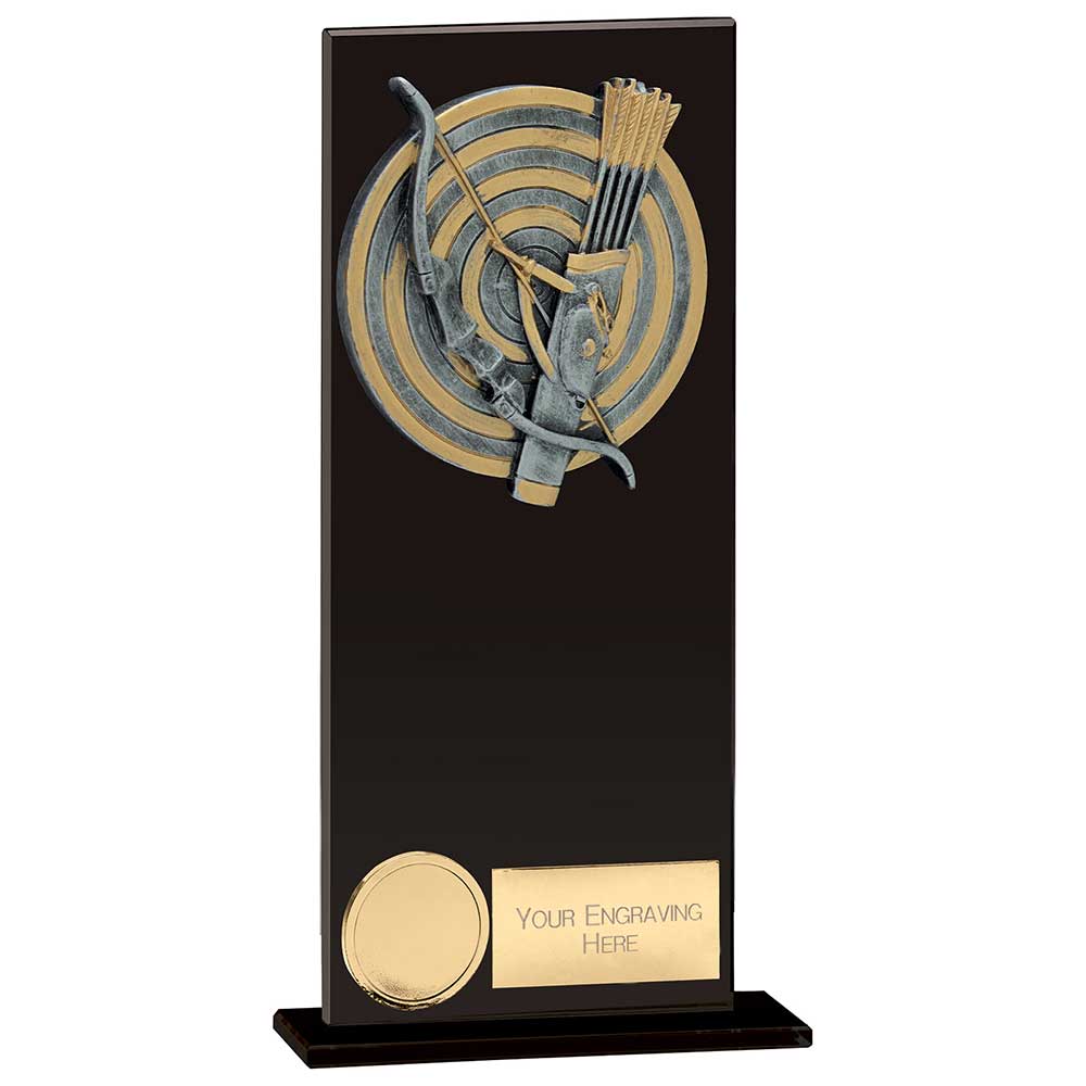 Euphoria Hero Archery Glass Award - Jet Black