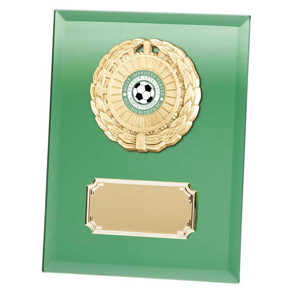 Mirage Multi-Sport Mirror Plaque Award (Green)