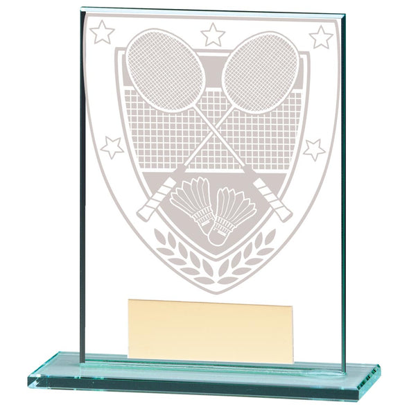 Millennium Badminton Jade Glass Award 110mm