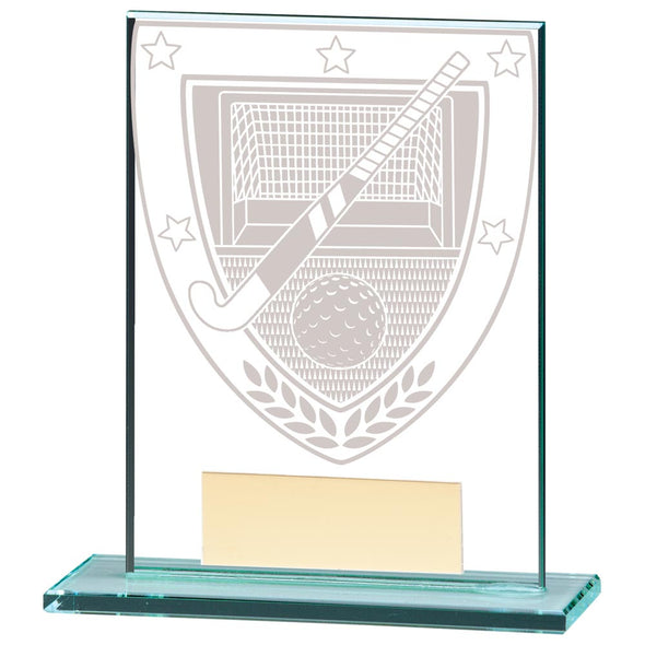 Millennium Hockey Jade Glass Award 110mm