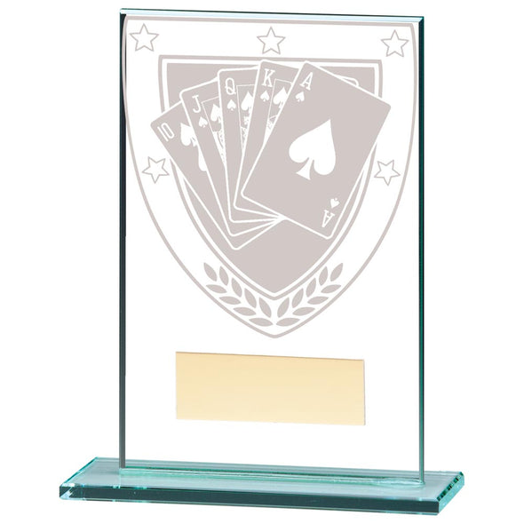 Millennium Poker Jade Glass Award 125mm
