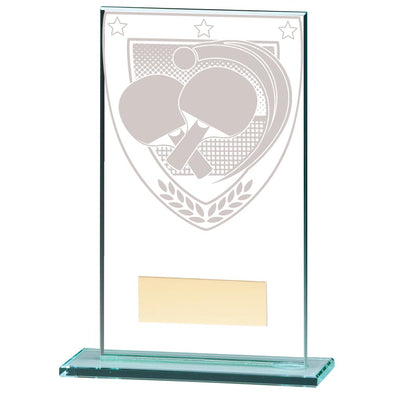 Millennium Table Tennis Jade Glass Award 140mm
