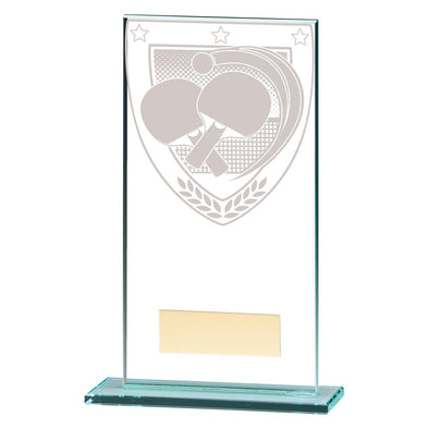 Millennium Table Tennis Jade Glass Award 160mm