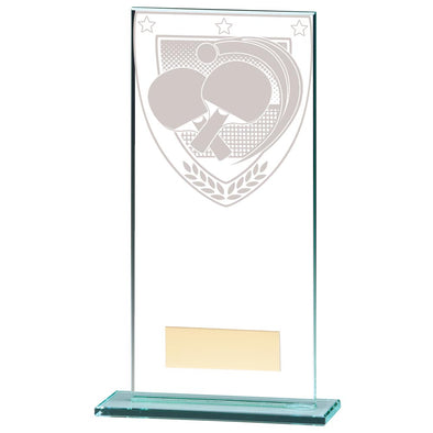 Millennium Table Tennis Jade Glass Award 180mm